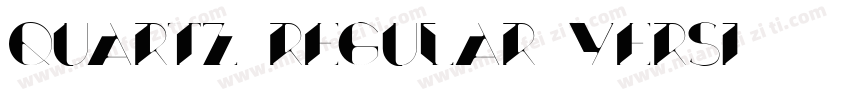 Quartz Regular Versi字体转换